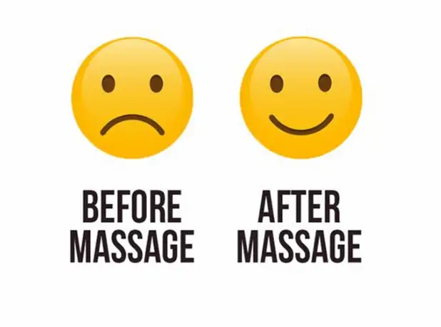 قبل و بعد از ماساژ ٬ حس بعد از ماساژ گرفتن